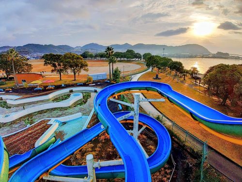 門川海浜公園プール 門川海浜公園プールのウォータースライダー